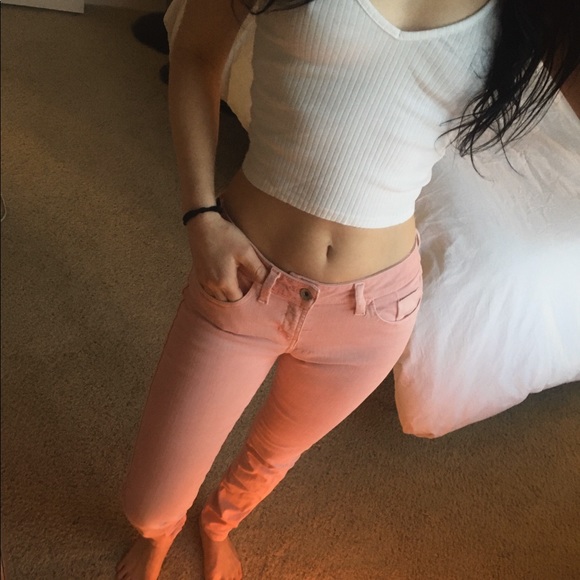 GUESS light pink blush Brittney-Skinny jeans 💗 27 - Picture 2 of 8